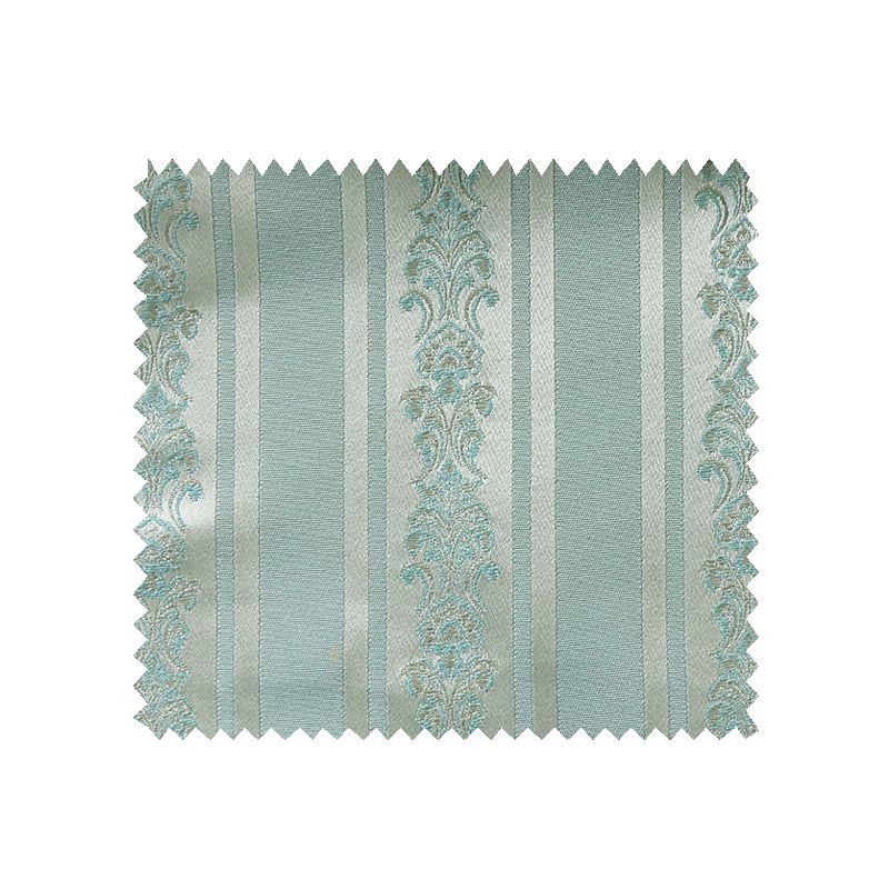 Tissu Jacquard Celosie Rayures Vert et Or