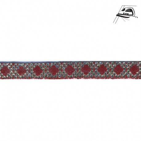 Galon strass thermocollant