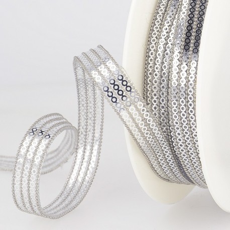 Galon paillettes 3 rangs