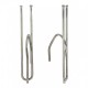 10 agrafes 2 branch 70/40  Métal - 