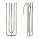 6 agrafes 4 branch 70/70  Argent - 