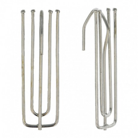 6 agrafes 4 branch 70/70  Argent - 