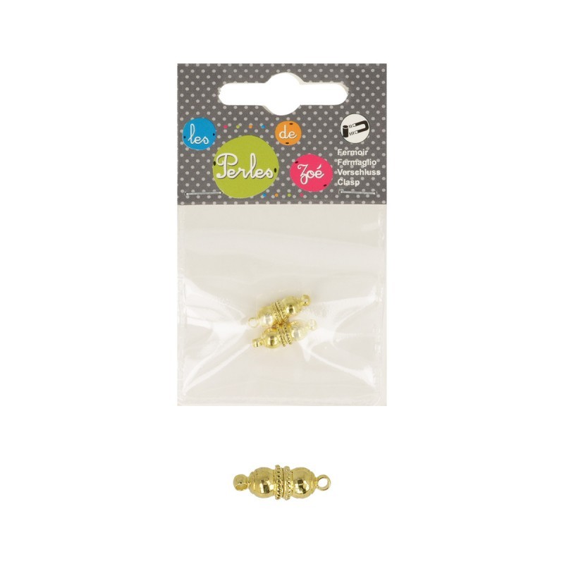 Fermoir magnetique 15x6mm *2