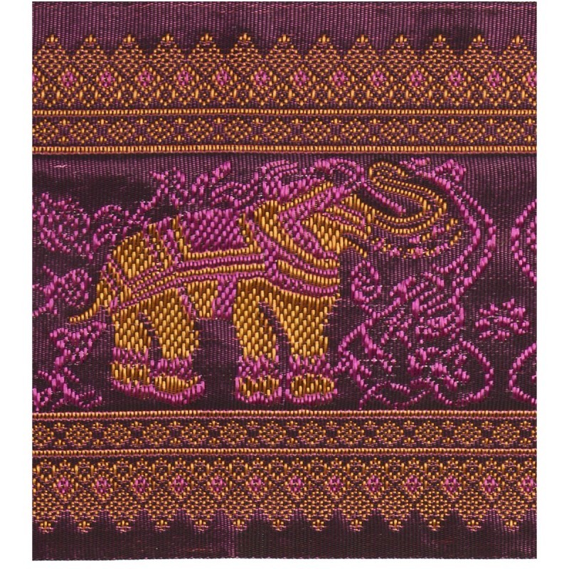 Galon jacquard elephants