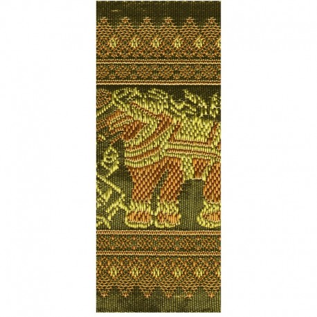Galon jacquard elephants