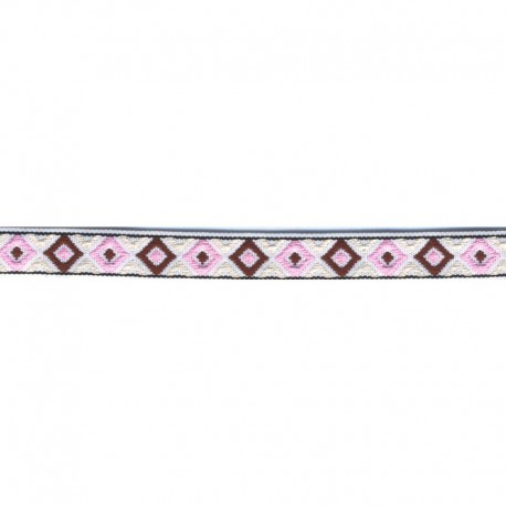 Galon jacquard losanges