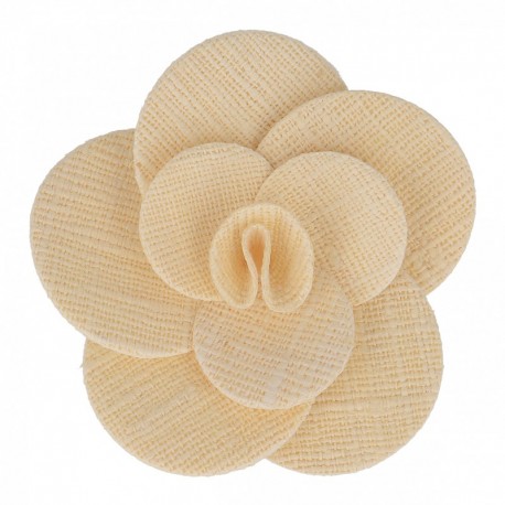 Rose jute sur broche