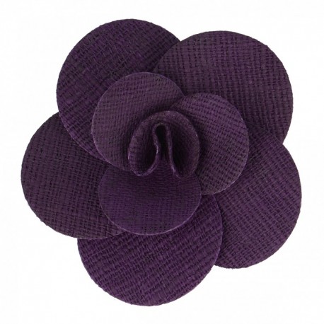 Rose jute sur broche