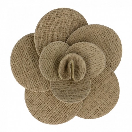 Rose jute sur broche