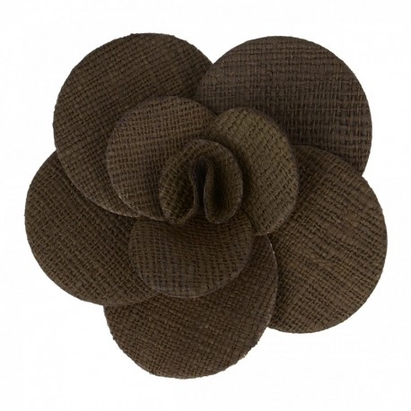 Rose jute sur broche