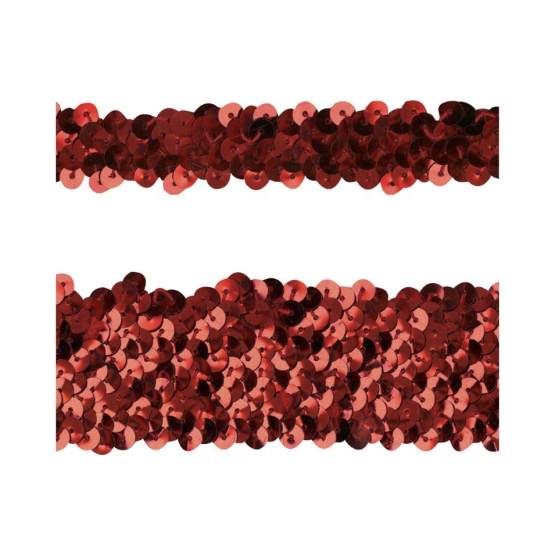 Galon paillettes elasti