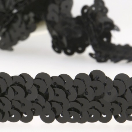 Galon paillettes elasti