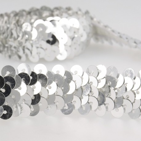 Galon paillettes elasti
