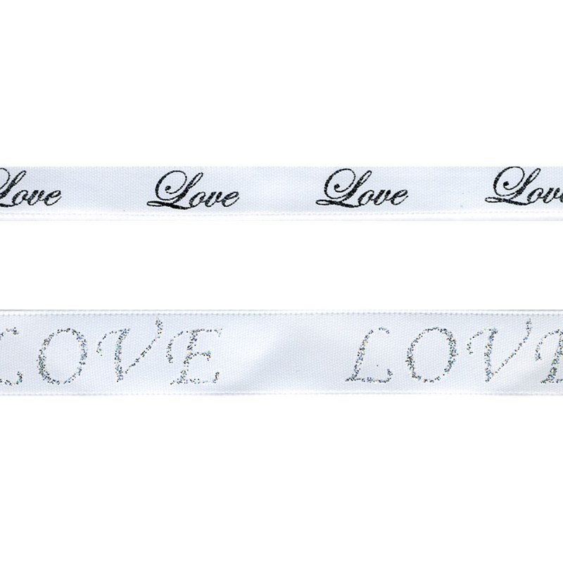 Ruban love  Blanc - 