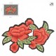 Ecusson roses 20 x 14 cm - Rouge