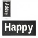 Ecusson sweet happy 23 x 11 cm