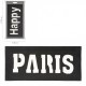 Ecusson sweet Paris 23 x 11 cm