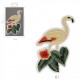 Ecusson flamant rose 10 x 6 cm