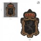 Ecusson blason royal 9,5 x 6,2 cm - Lion