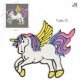 Ecusson licorne sequins