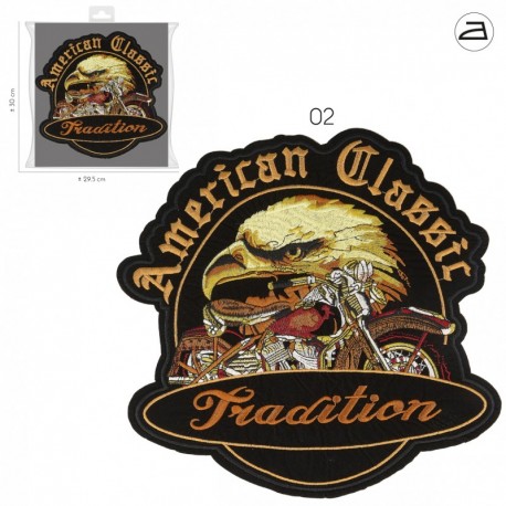 Ecusson moto américaine - Aigle