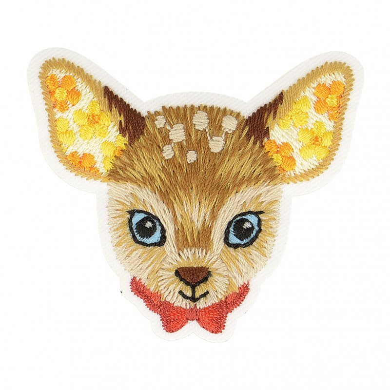 Ecusson animaux colorés - Biche