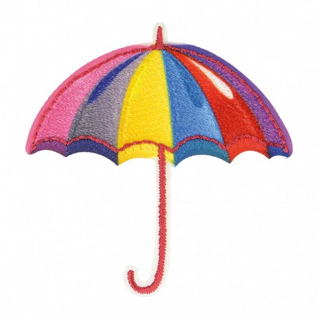 Ecusson parapluie - Multicolore