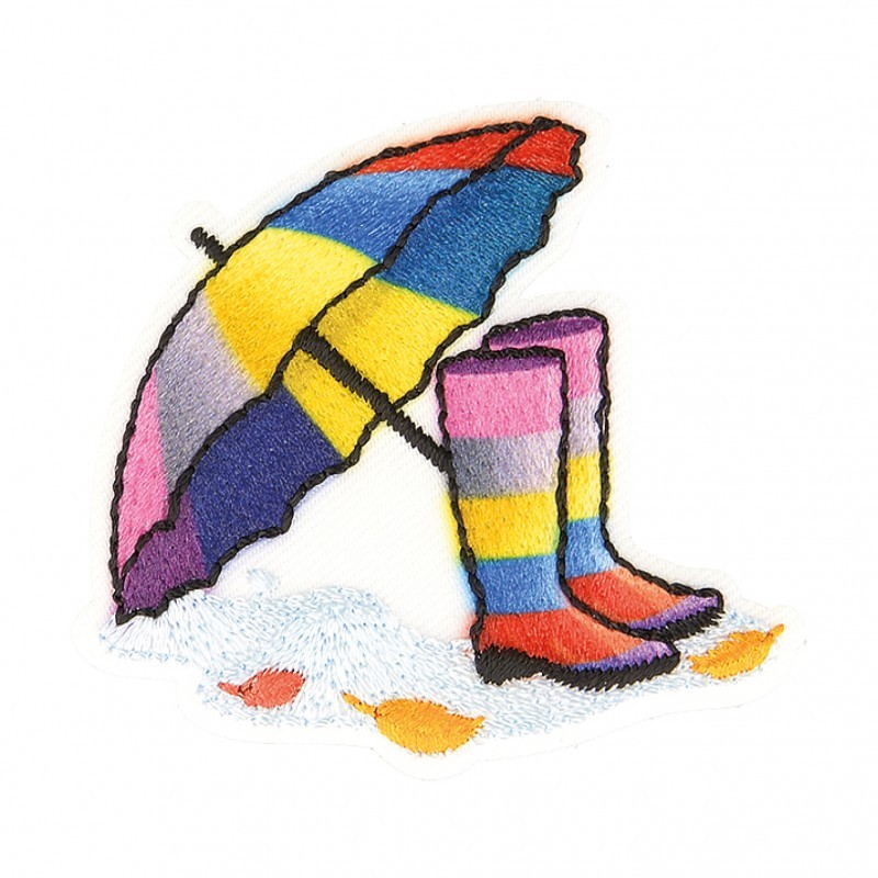 Ecusson parapluie - Multicolore