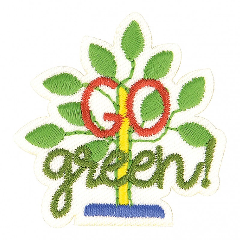 Ecusson éco friendly - Go green