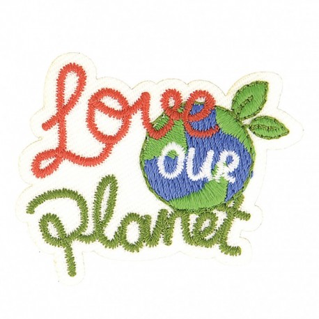 Ecusson éco friendly - Love our planet