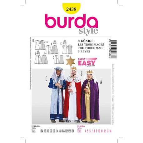 Patron Burda 2438 Historique Les Rois Mages 104/164