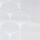 Brise Bise Hauteur 58 cm Plume de Paon Blanc