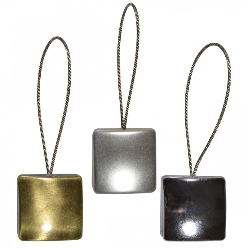 Magnet carré avec câble acier
