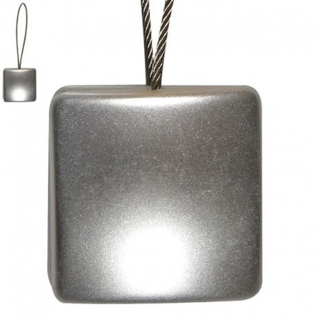 Magnet carré avec câble acier