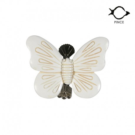 Pinces à rideaux papillons en résine x2