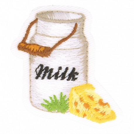 Ecusson thème la ferme - Milk