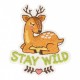 Ecusson au camping - Stay wild