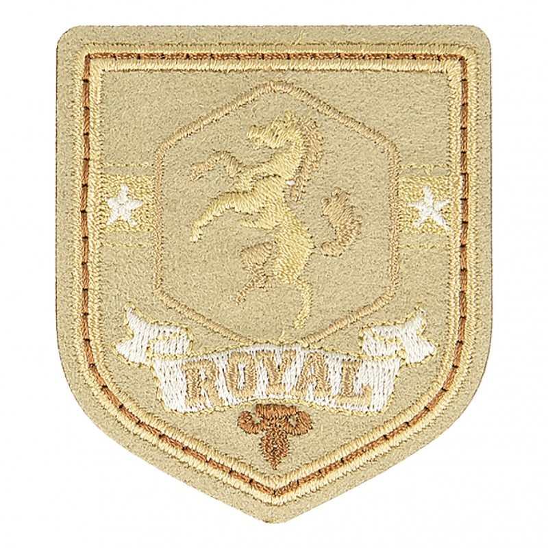 Ecusson sport classique - Beige royal