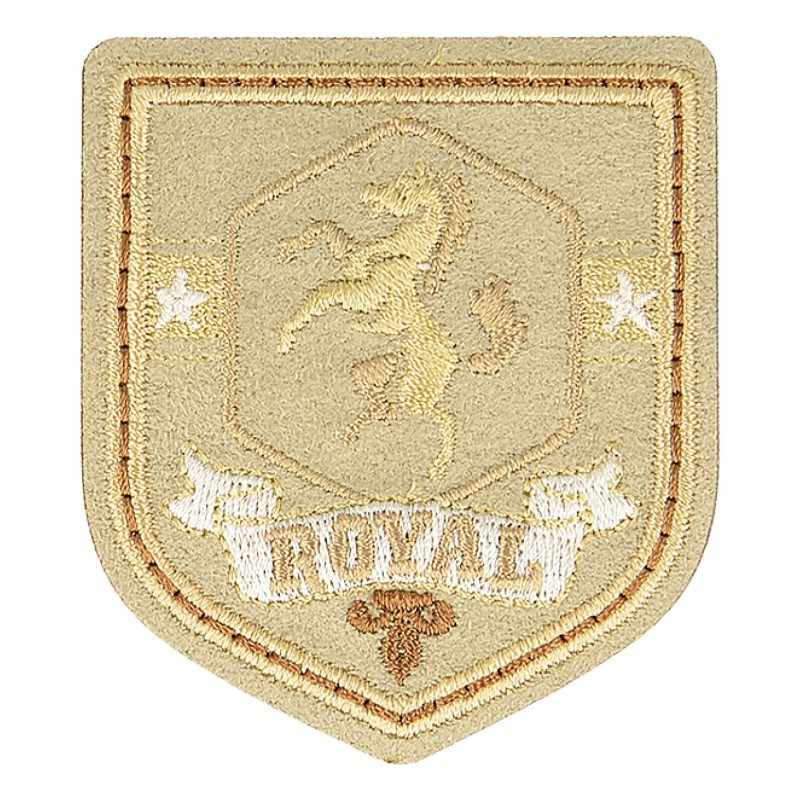 Ecusson sport classique - Beige royal