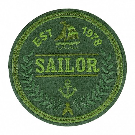 Ecusson sport classique - Vert sailor