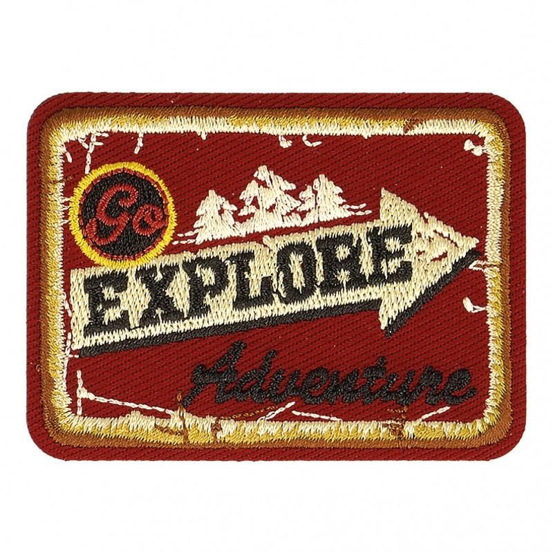 Ecusson sport rétro - Go explore