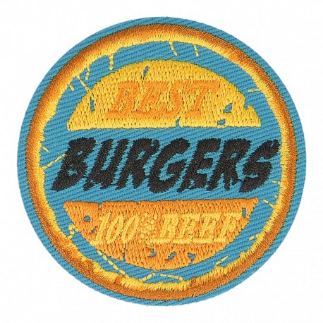 Ecusson sport rétro - Best burgers