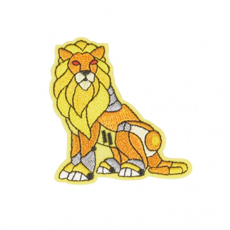 Ecusson animaux robots - Lion