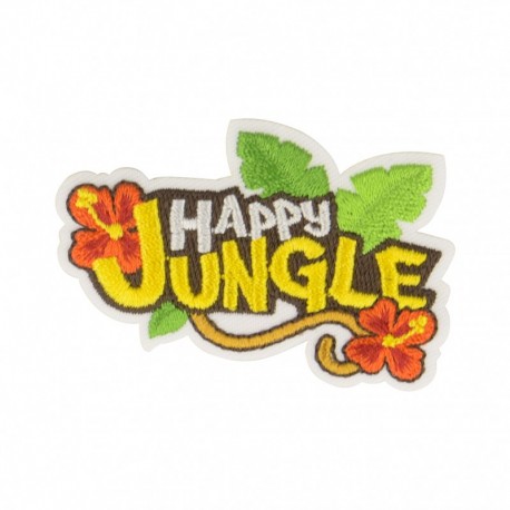 Ecusson jungle - Happy jungle