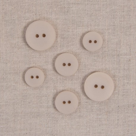 Bouton 2 trous satiné
