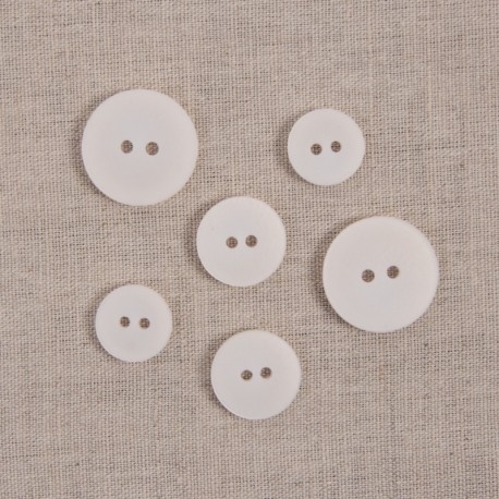 Bouton 2 trous satiné