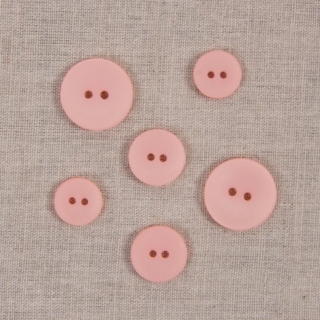 Bouton 2 trous satiné