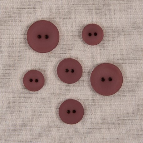 Bouton 2 trous satiné