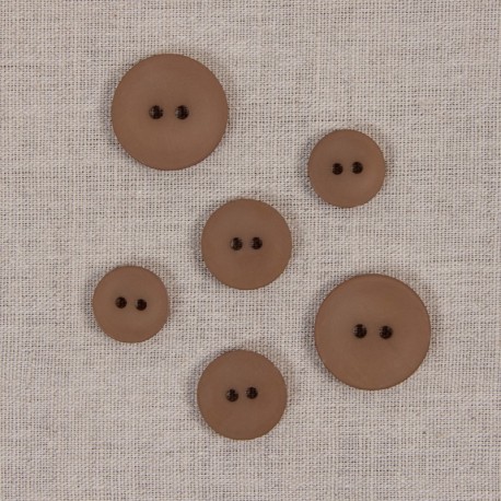 Bouton 2 trous satiné