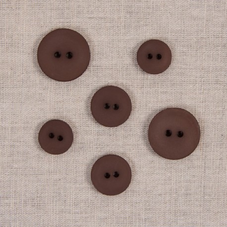 Bouton 2 trous satiné